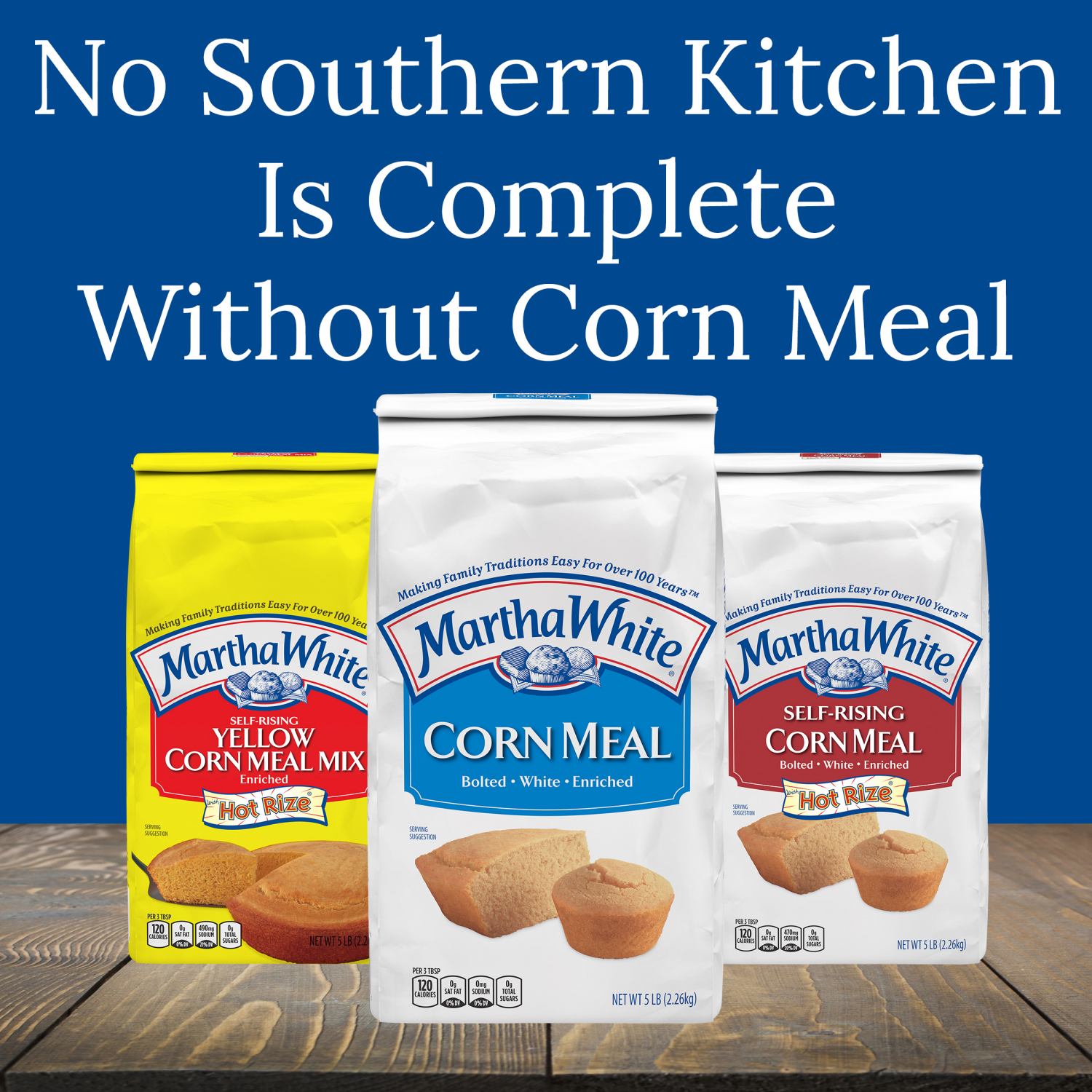 slide 3 of 6, Martha White Self-Rising White Enriched Corn Meal Mix 32 oz, 32 oz