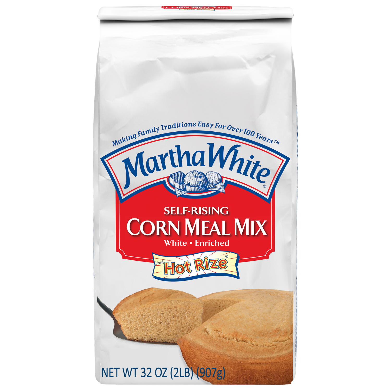 slide 1 of 6, Martha White Self-Rising White Enriched Corn Meal Mix 32 oz, 32 oz