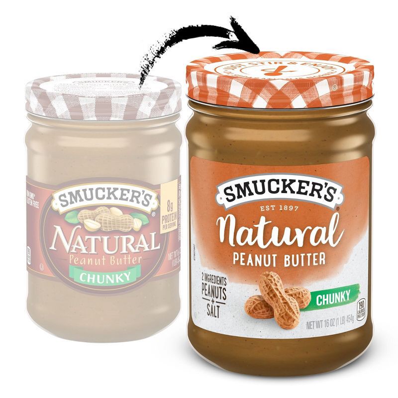 slide 2 of 6, Smucker's Natural Chunky Peanut Butter - 16oz, 16 oz