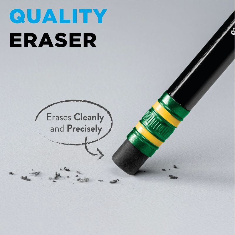 slide 5 of 7, Ticonderoga 12ct Pencil Black, 12 ct