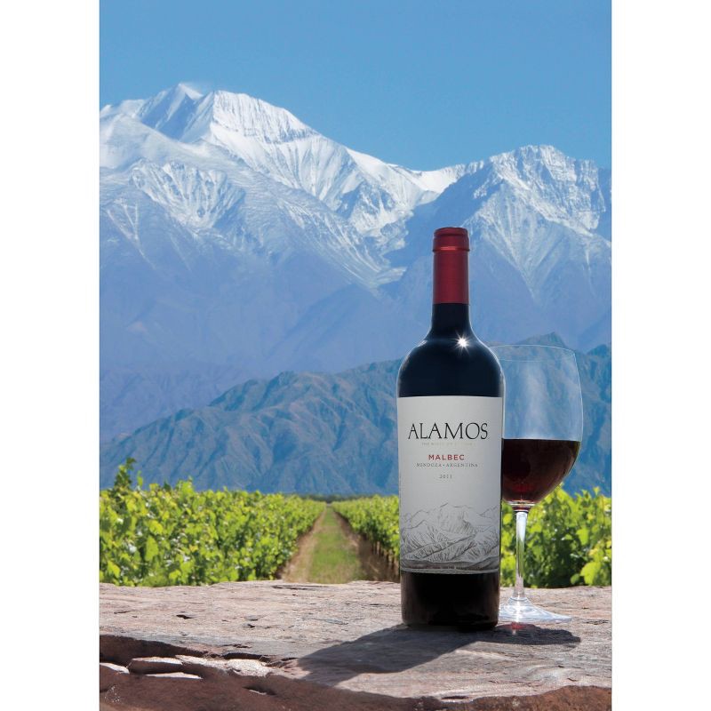 slide 5 of 9, Alamos Malbec Argentina Red Wine - 750ml Bottle, 750 ml