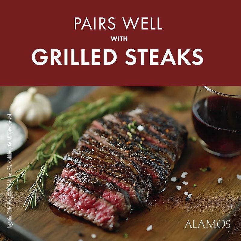 slide 5 of 8, Alamos Malbec Argentina Red Wine - 750ml Bottle, 750 ml