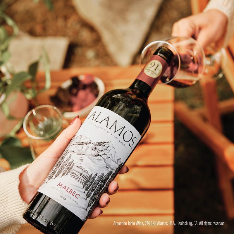slide 7 of 8, Alamos Malbec Argentina Red Wine - 750ml Bottle, 750 ml