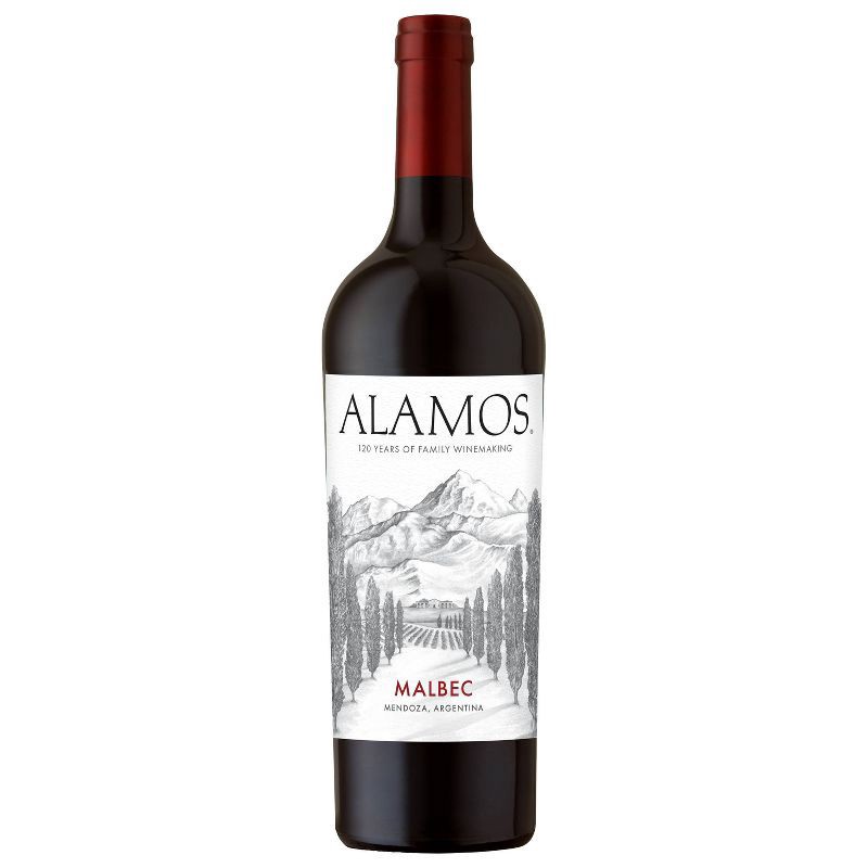 slide 1 of 8, Alamos Malbec Argentina Red Wine - 750ml Bottle, 750 ml