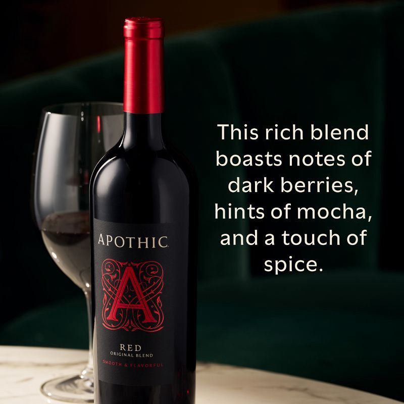 slide 6 of 6, Apothic Red Blend Red Wine - 750ml Bottle, 750 ml