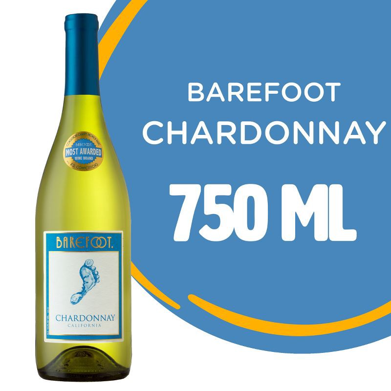 slide 2 of 11, Barefoot Cellars Chardonnay White Wine - 750ml Bottle, 750 ml