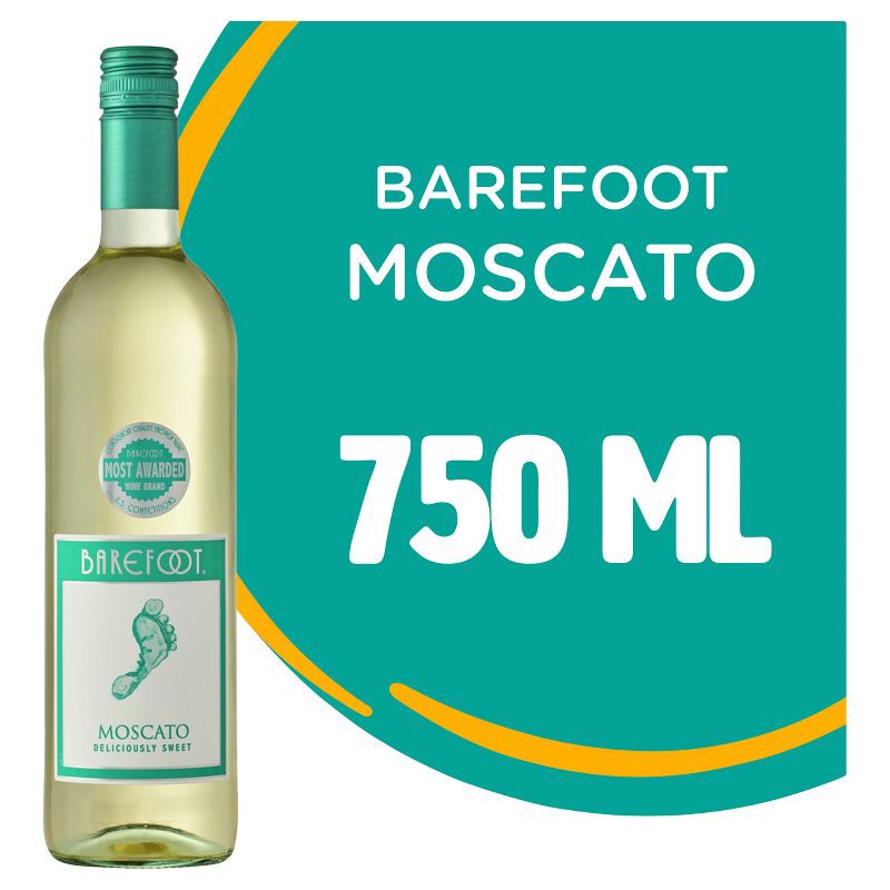 slide 5 of 9, Barefoot Cellars Moscato White Wine - 750ml Bottle, 750 ml