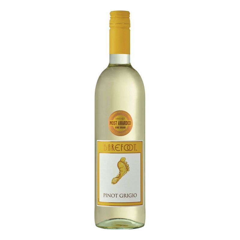 slide 1 of 8, Barefoot Cellars Pinot Grigio White Wine - 750ml Bottle, 750 ml