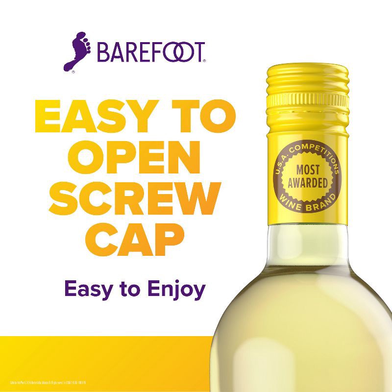 slide 5 of 6, Barefoot Cellars Pinot Grigio White Wine - 750ml Bottle, 750 ml