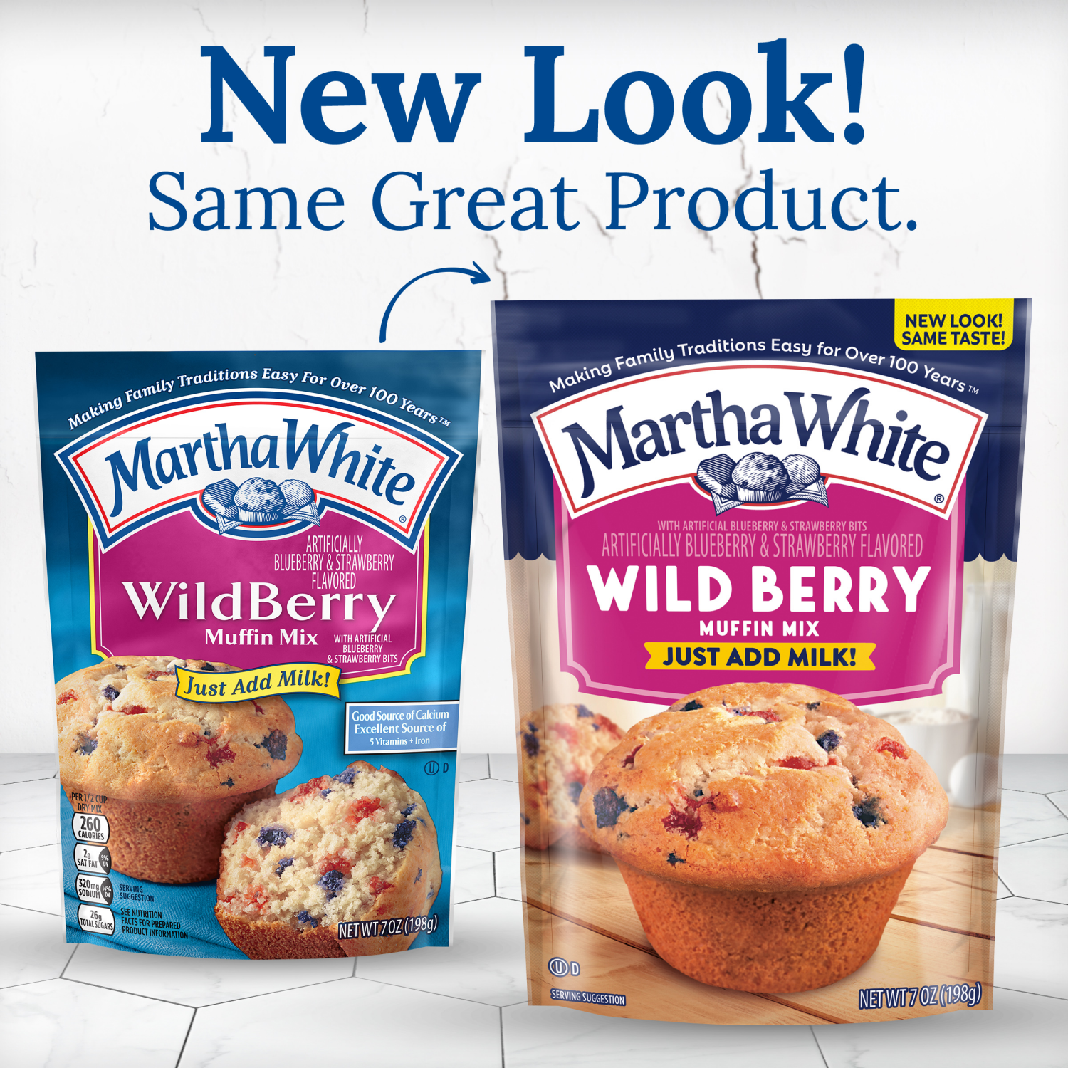 slide 3 of 7, Martha White Wildberry Muffin Mix, 7 Oz Bag, 7 oz