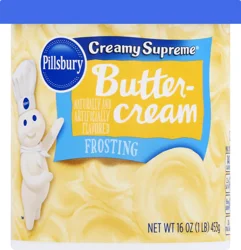 Pillsbury Creamy Supreme Butter Cream Frosting 16 oz