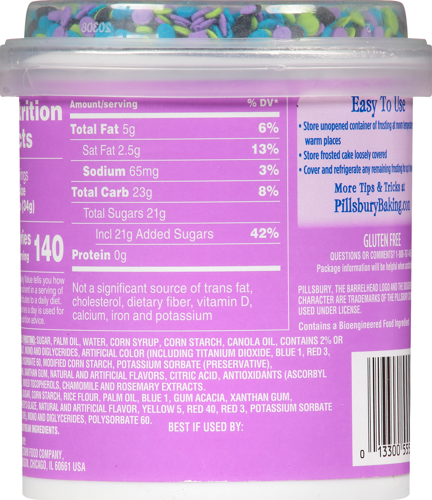 slide 2 of 5, Pillsbury Bold Purple Vanilla Cake Mix 15.6 oz, 15.6 oz