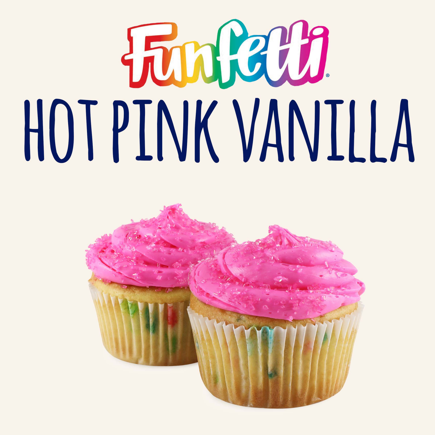 slide 5 of 7, Pillsbury Funfetti Hot Pink Vanilla Frosting, 15.6 Oz Tub, 15.6 oz
