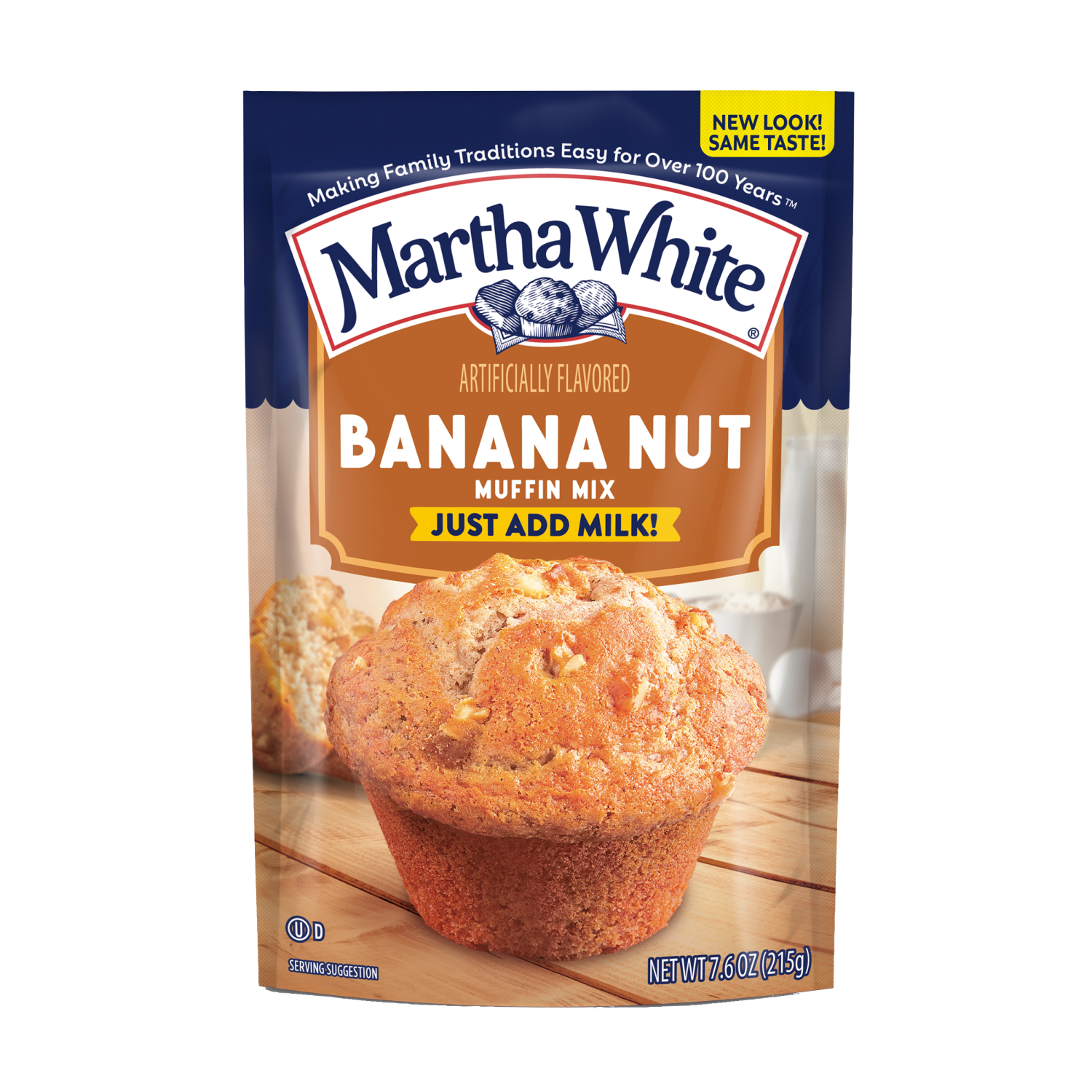 slide 1 of 8, Martha White Banana Nut Muffin Mix, 7.6 Oz Bag, 7.6 oz