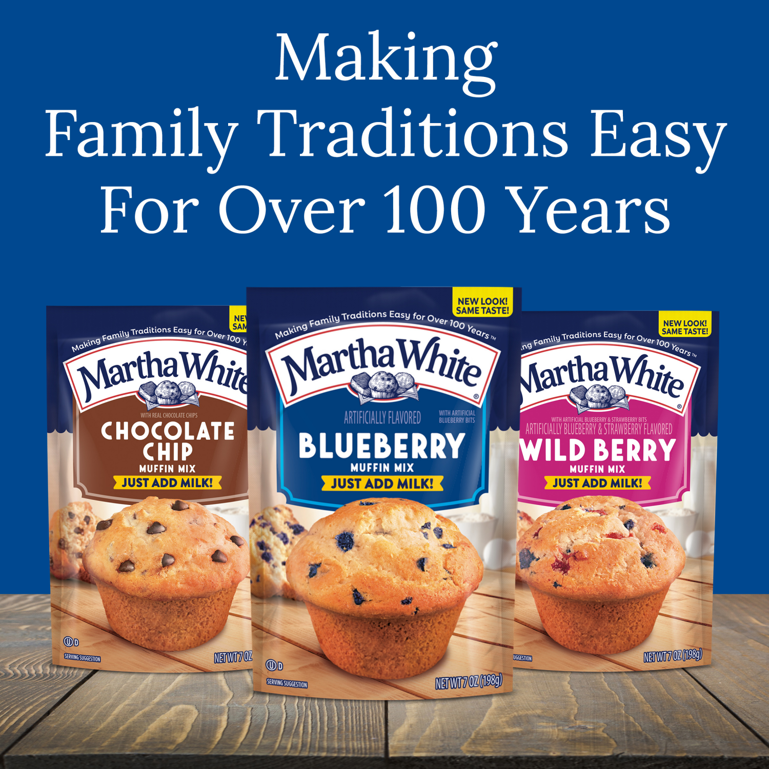 slide 3 of 8, Martha White Apple Cinnamon Muffin Mix, 7 Oz Bag, 7 oz