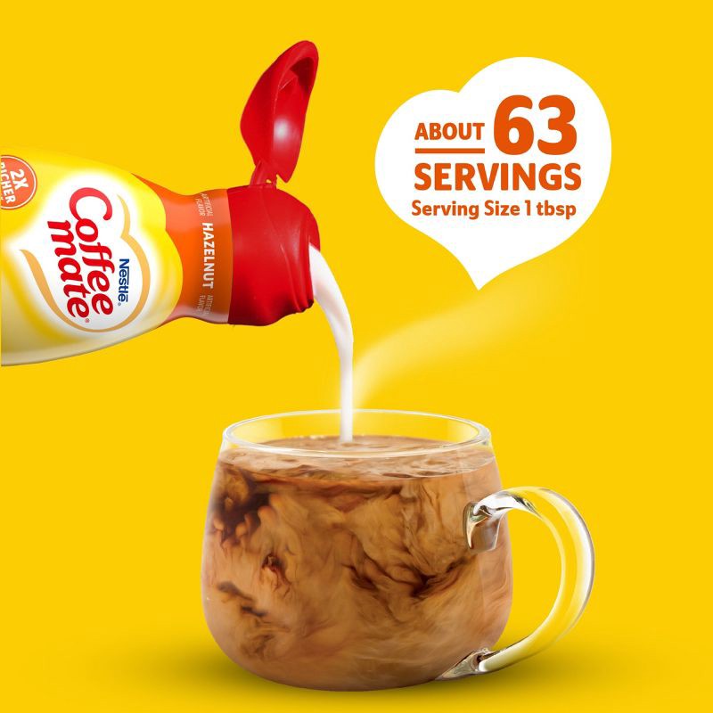 slide 4 of 12, Coffee mate Hazelnut Coffee Creamer - 32 fl oz (1qt), 32 fl oz, 1 qt