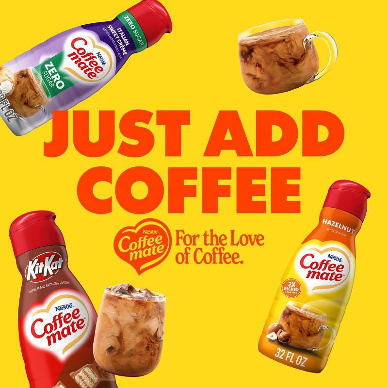 slide 8 of 8, Coffee mate Hazelnut Coffee Creamer - 32 fl oz (1qt), 32 fl oz, 1 qt