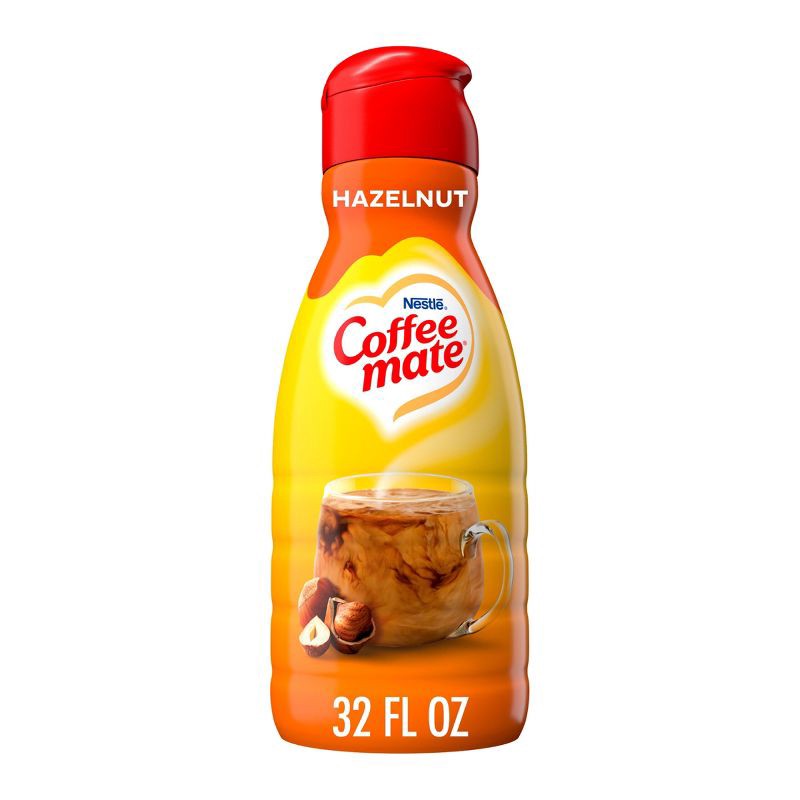 slide 1 of 12, Coffee mate Hazelnut Coffee Creamer - 32 fl oz (1qt), 32 fl oz, 1 qt