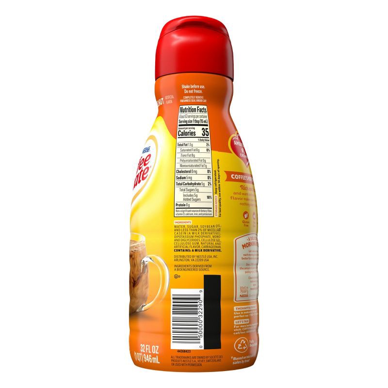 slide 10 of 12, Coffee mate Hazelnut Coffee Creamer - 32 fl oz (1qt), 32 fl oz, 1 qt