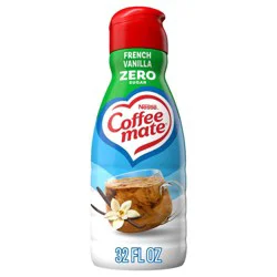 Coffee mate Zero Sugar French Vanilla Coffee Creamer - 32 fl oz (1qt: Gluten-Free, Non-Dairy