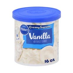 Pillsbury Creamy Supreme Vanilla Frosting 16 oz