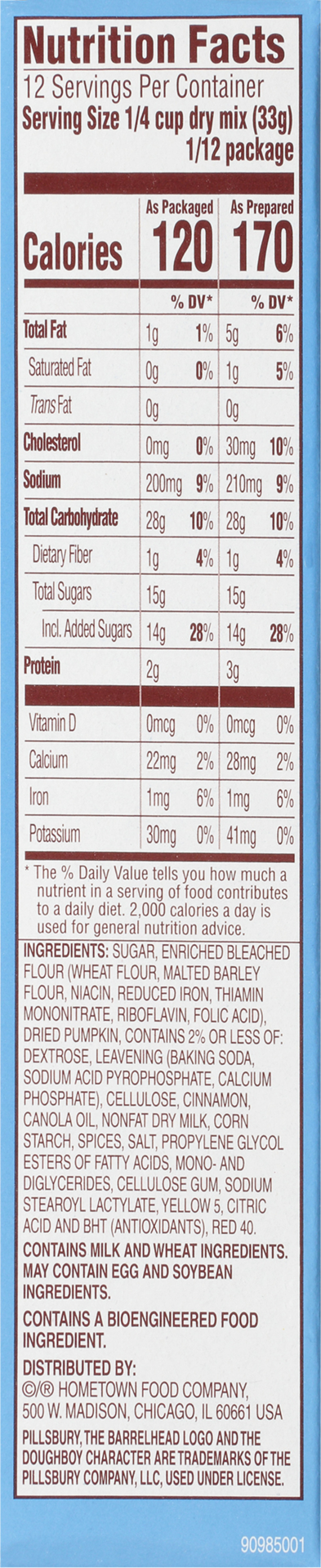slide 4 of 8, Pillsbury Pumpkin Quick Bread & Muffin Mix 14 oz, 14 oz