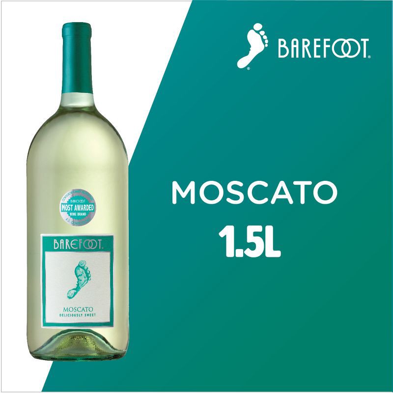 slide 7 of 10, Barefoot Cellars Moscato White Wine - 1.5L Bottle, 1.5 liter