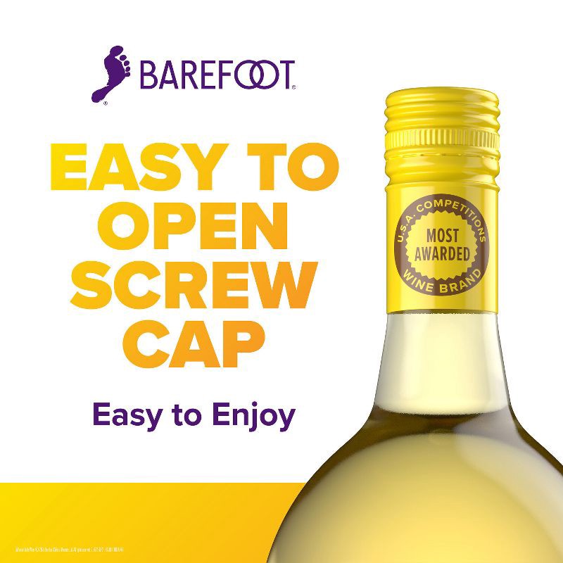 slide 6 of 8, Barefoot Cellars Pinot Grigio White Wine - 1.5L Bottle, 1.5 liter