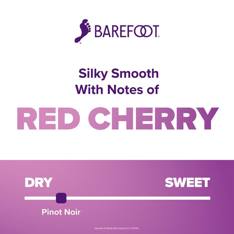 slide 7 of 7, Barefoot Cellars Pinot Noir Red Wine - 1.5L Bottle, 1.5 liter