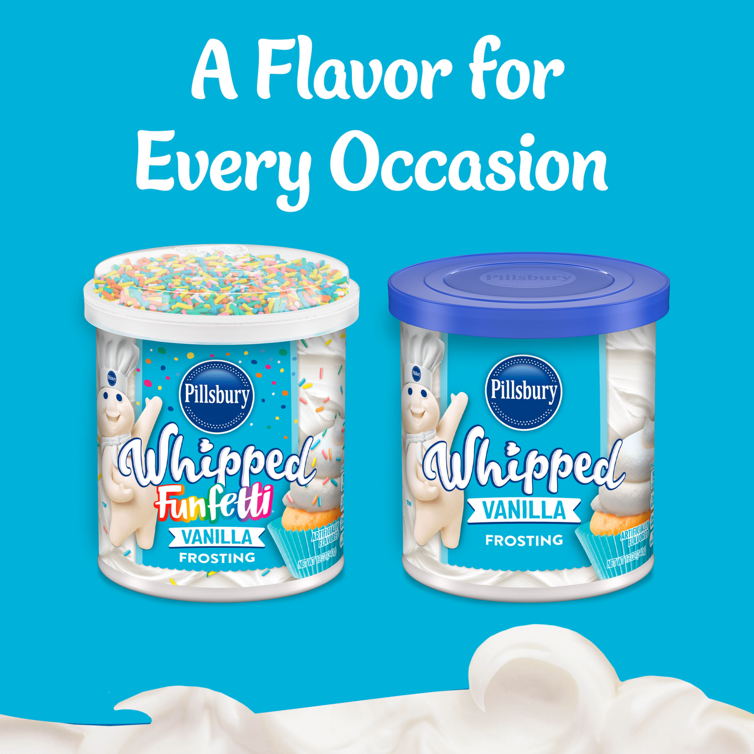 slide 5 of 8, Pillsbury Whipped Vanilla Frosting 12 oz, 12 oz