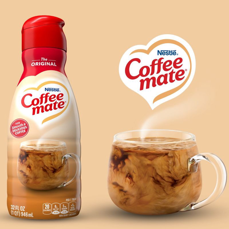 slide 2 of 11, Coffee mate Original Coffee Creamer - 32 fl oz (1qt), 32 fl oz, 1 qt