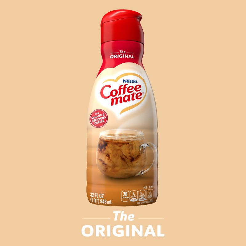 slide 3 of 11, Coffee mate Original Coffee Creamer - 32 fl oz (1qt), 32 fl oz, 1 qt