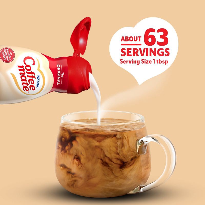 slide 4 of 11, Coffee mate Original Coffee Creamer - 32 fl oz (1qt), 32 fl oz, 1 qt