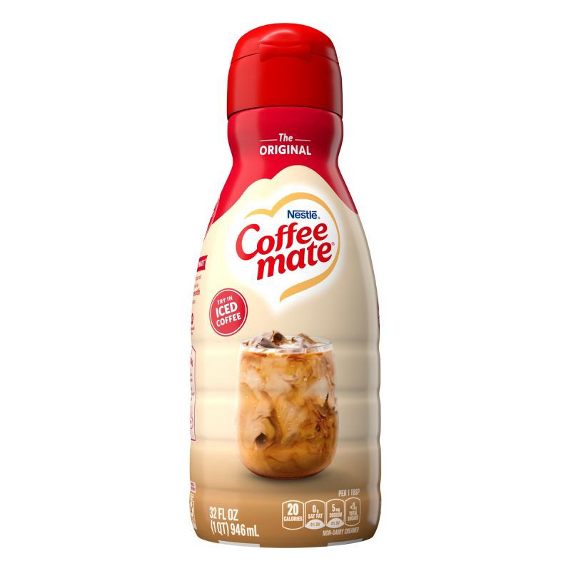 slide 9 of 11, Coffee mate Original Coffee Creamer - 32 fl oz (1qt), 32 fl oz, 1 qt