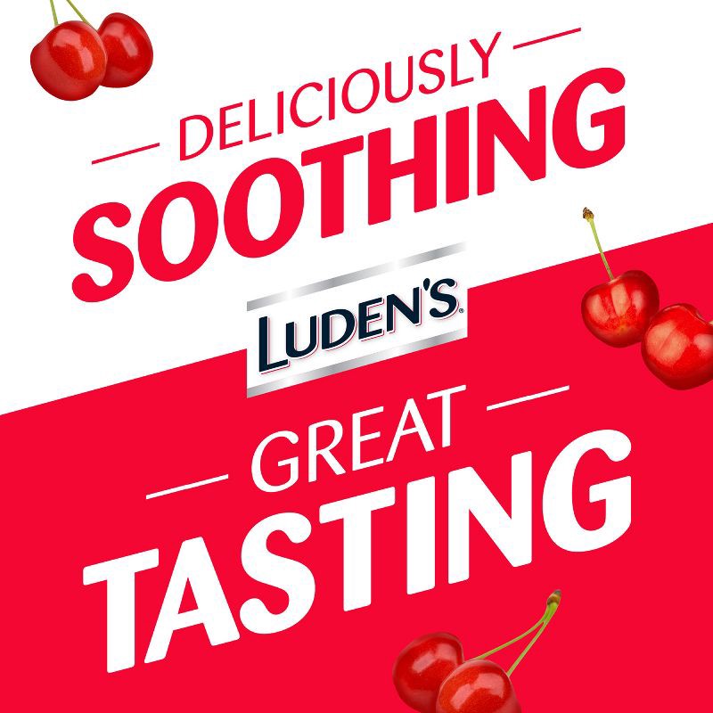 slide 4 of 9, Luden's Soothing Throat Lozenge Drops for Sore & Irritated Throats - Wild Cherry - 30ct, 30 ct