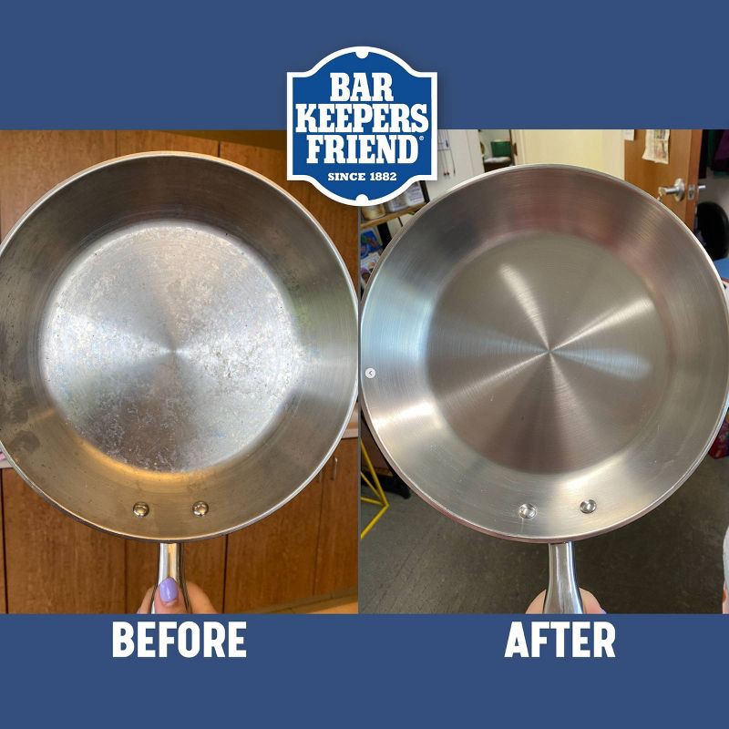 slide 8 of 10, Bar Keepers Friend Bleach & Phosphate Free, Multipurpose Household Cleanser & Polish for Kitchen, Bath, Cookware & Outdoors - 21oz, 21 oz