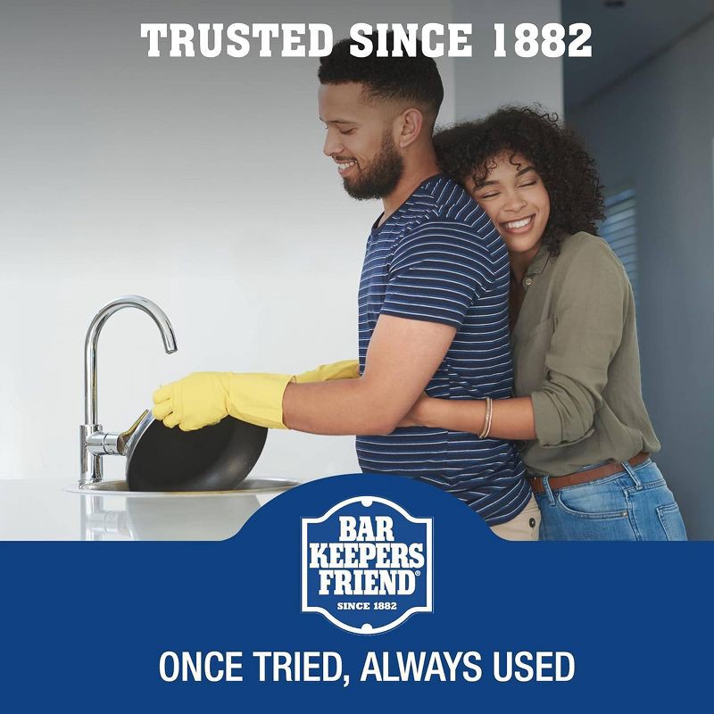 slide 10 of 10, Bar Keepers Friend Bleach & Phosphate Free, Multipurpose Household Cleanser & Polish for Kitchen, Bath, Cookware & Outdoors - 21oz, 21 oz