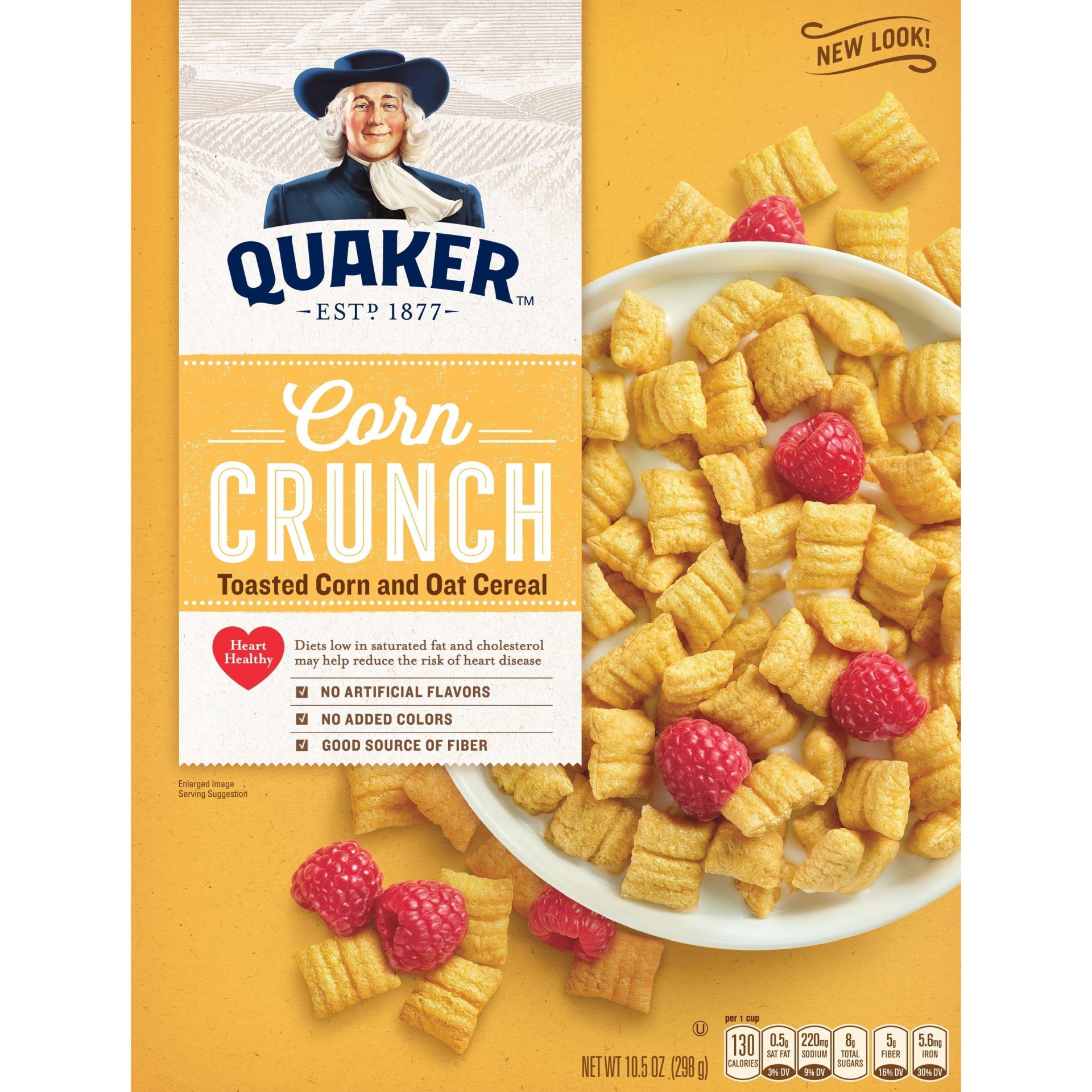 slide 1 of 1, Quaker Corn Crunch Toasted Corn And Oat Cereal, 10.5 oz