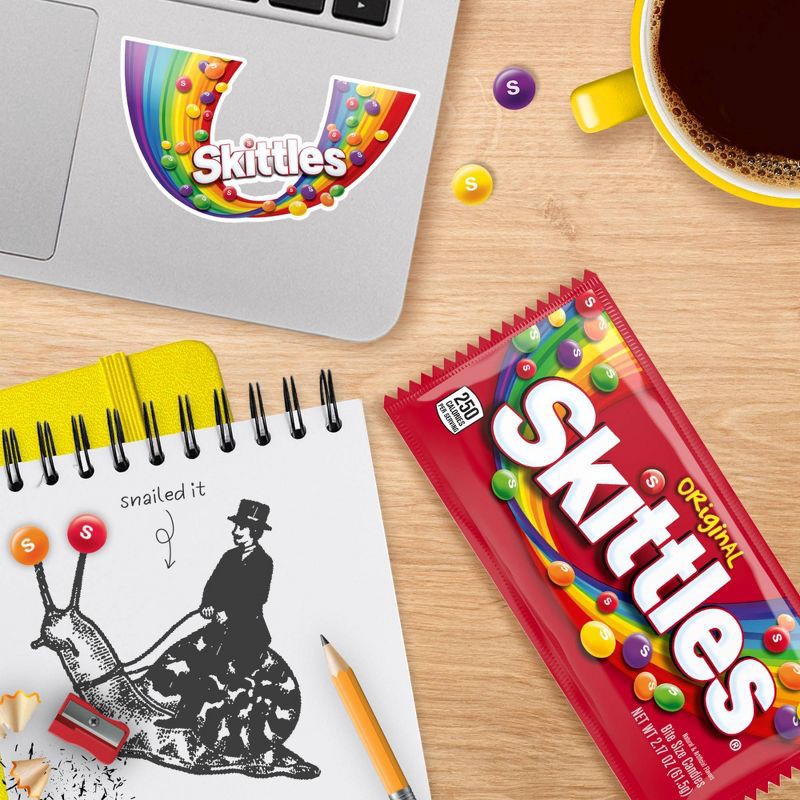 slide 5 of 8, Starburst Skittles Original Chewy Candies, Full Size Fruit Candy Bag - 2.17oz, 2.17 oz
