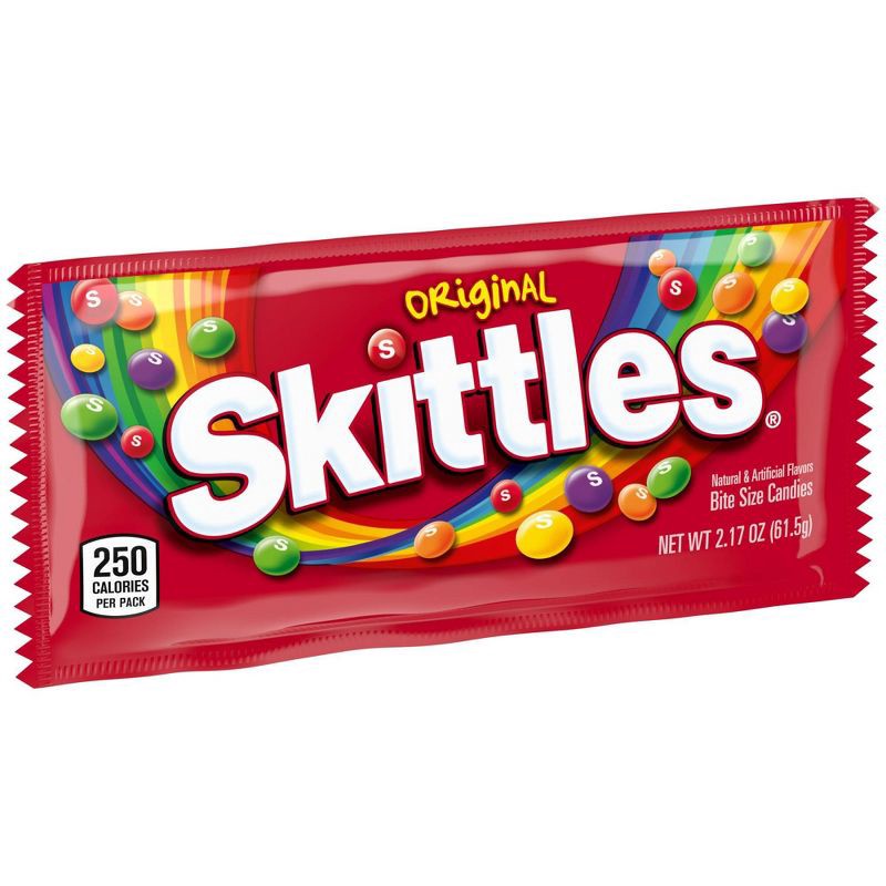 slide 7 of 8, Starburst Skittles Original Chewy Candies, Full Size Fruit Candy Bag - 2.17oz, 2.17 oz
