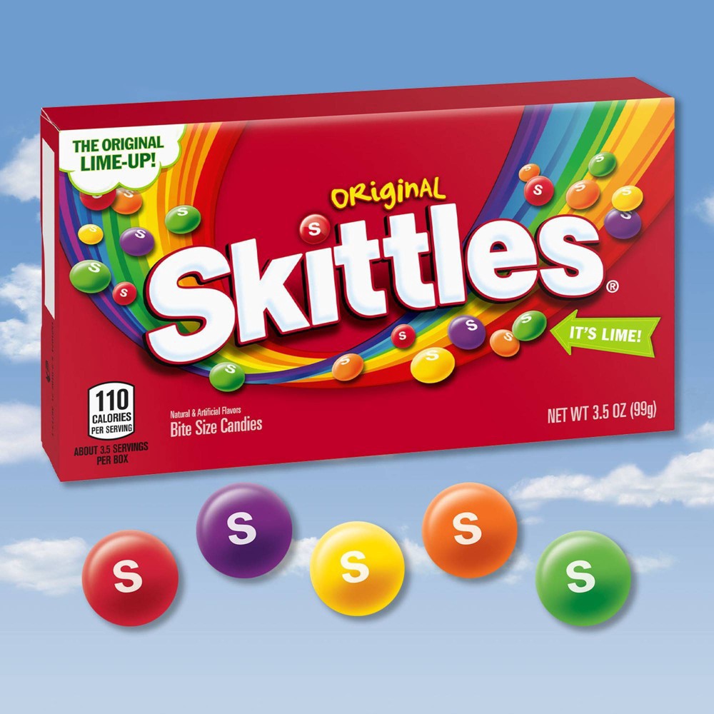 slide 7 of 8, Starburst Skittles Original Theater Box Bite Size Candies - 3.5oz, 3.5 oz