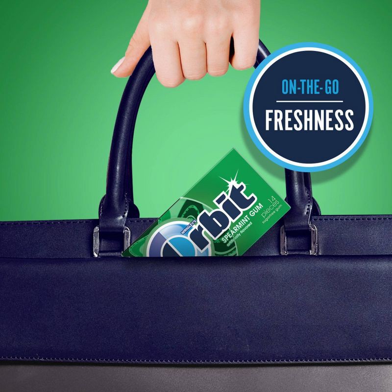 slide 7 of 9, Orbit Spearmint Sugar-Free Chewing Gum Single Pack -14ct, 14 ct