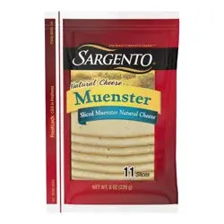 Sargento Natural Muenster Sliced Cheese - 8oz/11 slices