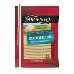 Sargento Natural Muenster Sliced Cheese - 8oz/11 slices
