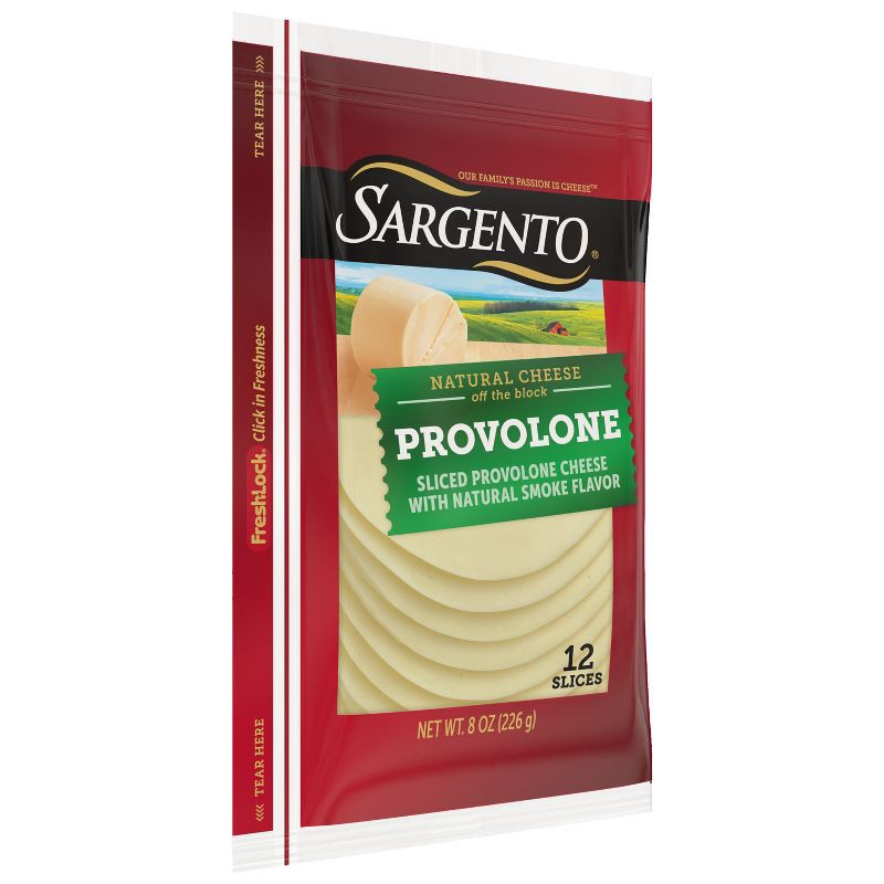 slide 4 of 8, Sargento Natural Provolone Sliced Cheese - 8oz/12 slices, 8 oz