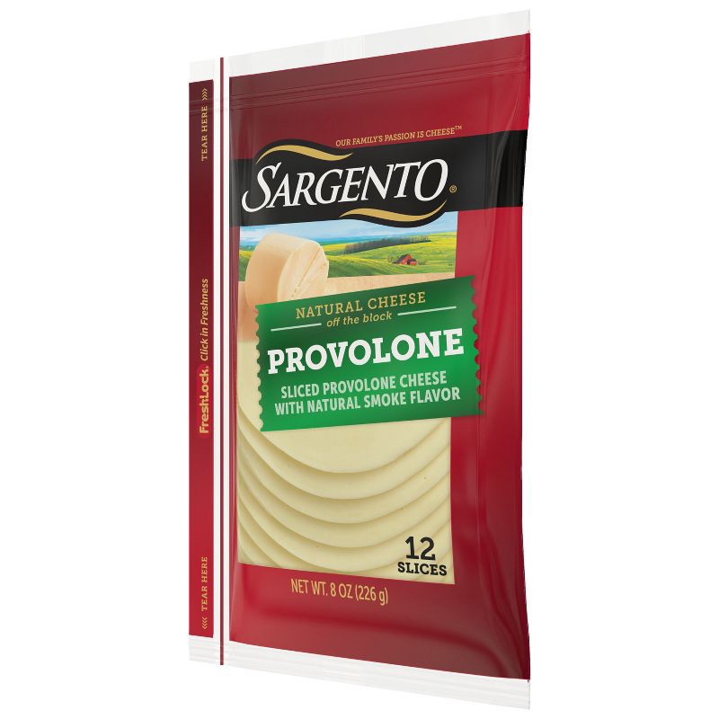 slide 5 of 8, Sargento Natural Provolone Sliced Cheese - 8oz/12 slices, 8 oz