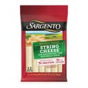 Sargento Mozzarella String Cheese - 12oz/12ct: Cow Milk