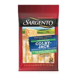 Sargento Reduced Fat Natural Colby-Jack Cheese Sticks - 9oz/12ct