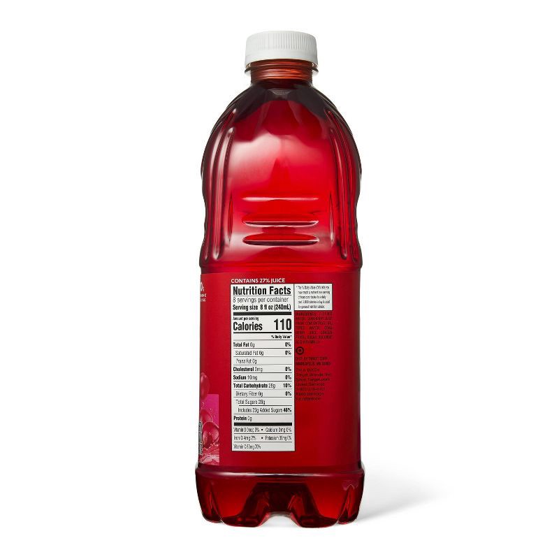 slide 2 of 4, Cranberry Juice Cocktail - 64 fl oz Bottle - Market Pantry™, 64 fl oz