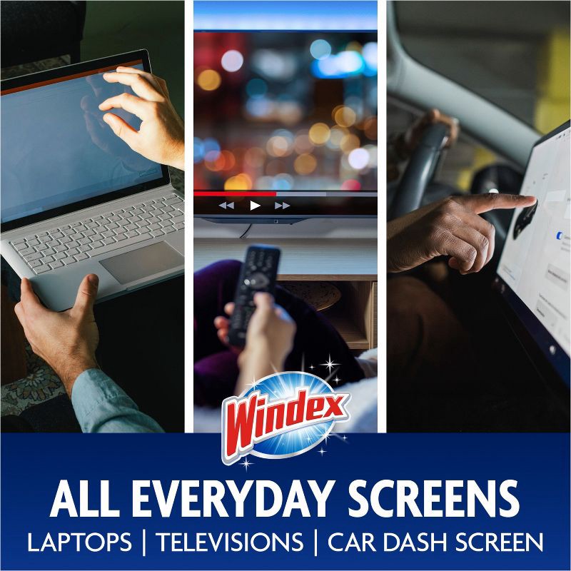 slide 5 of 12, Windex Electronic Wipes Pre-Moistened - 25ct, 25 ct